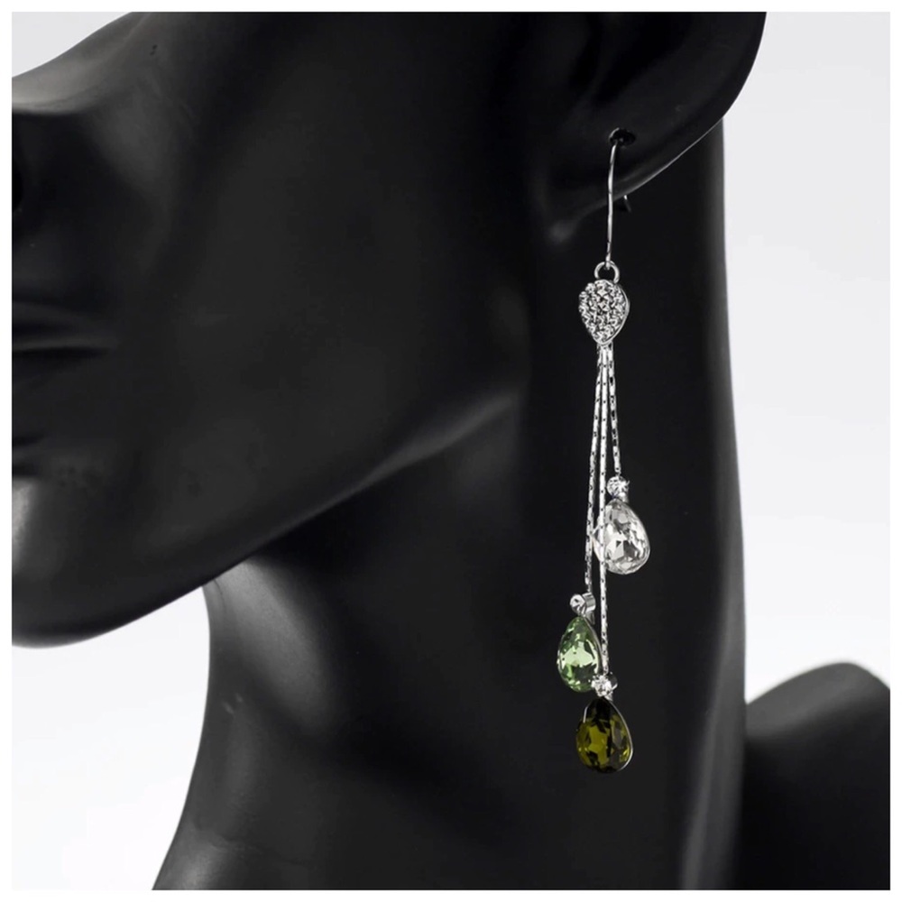 Swarovski Crystals The Munira Long Earrings - Picture 4 of 6